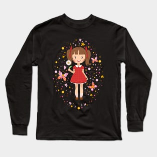 Girl Daisy Long Sleeve T-Shirt